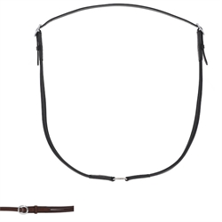 QHP Neck Rope LIBERTA - Læder Cordeo - Vælg mellem sort eller Brun